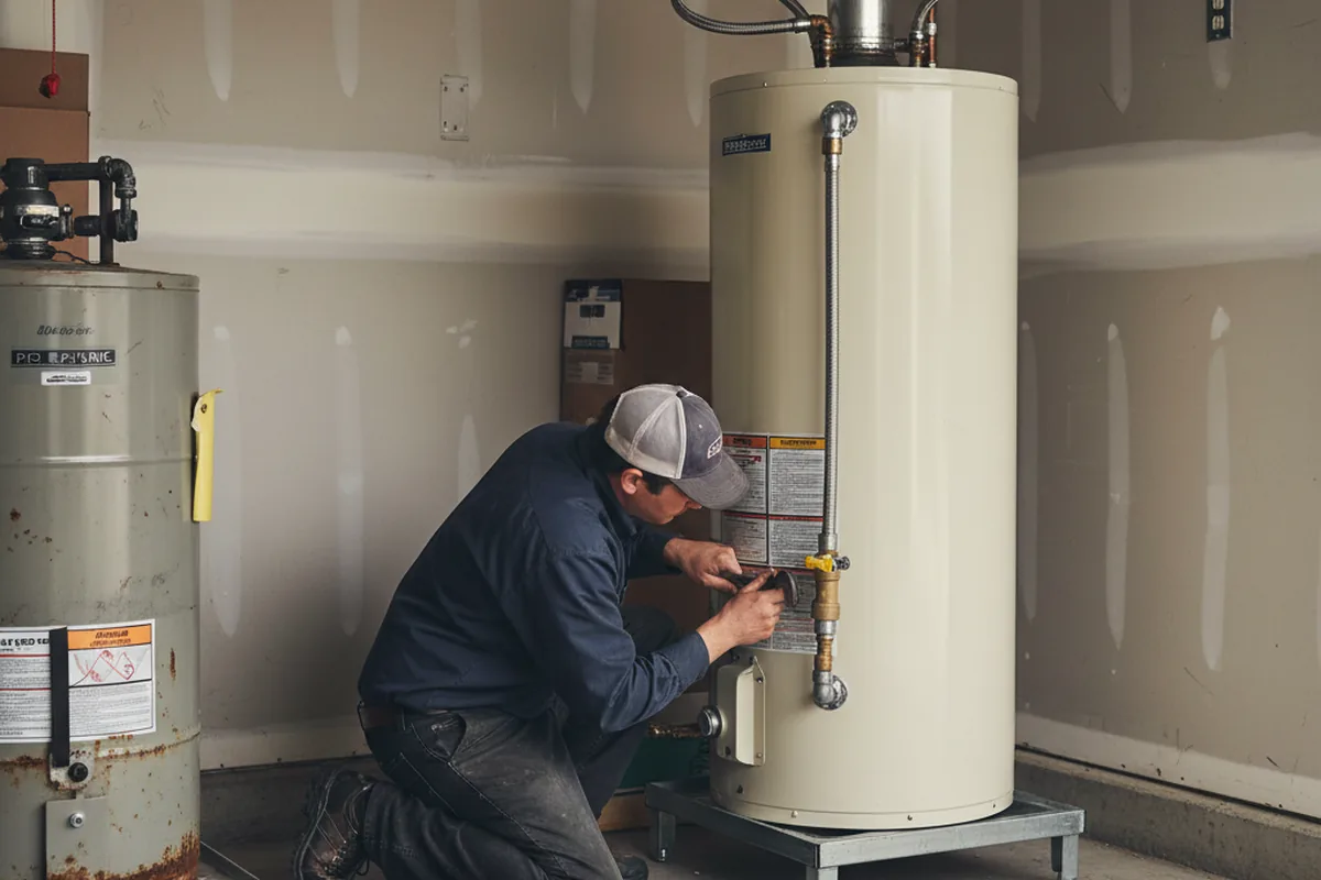 Water heater and shutoff valve replacement in Krypton